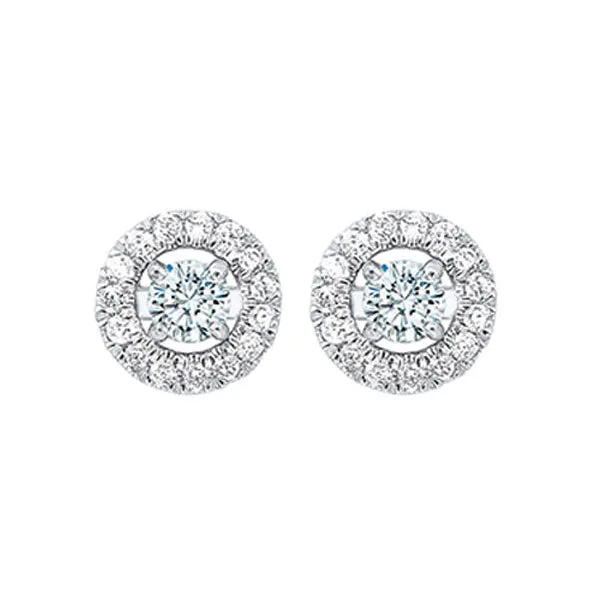 14KT WHITE GOLD DIAMOND (1/6CTW) EARRING