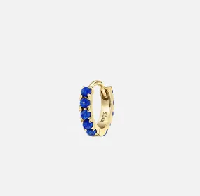 6.5mm Lapis Eternity Hoop Earring