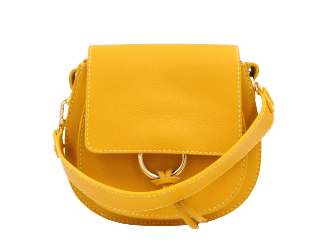 ANDREA CARDONE Yellow leather  crossbody bag