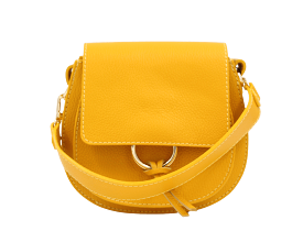 ANDREA CARDONE Yellow leather  crossbody bag