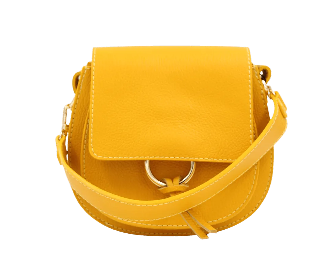 ANDREA CARDONE Yellow leather  crossbody bag