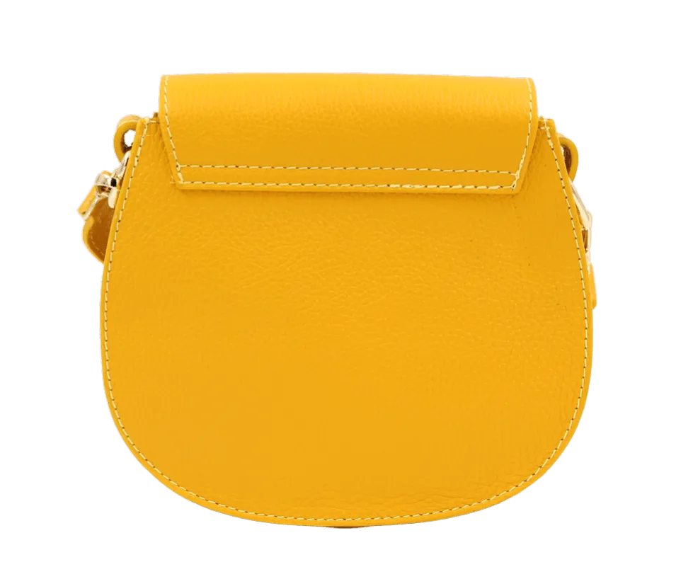 ANDREA CARDONE Yellow leather  crossbody bag