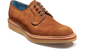 Barker Dean Derby Shoe  - Old Snuff Suede