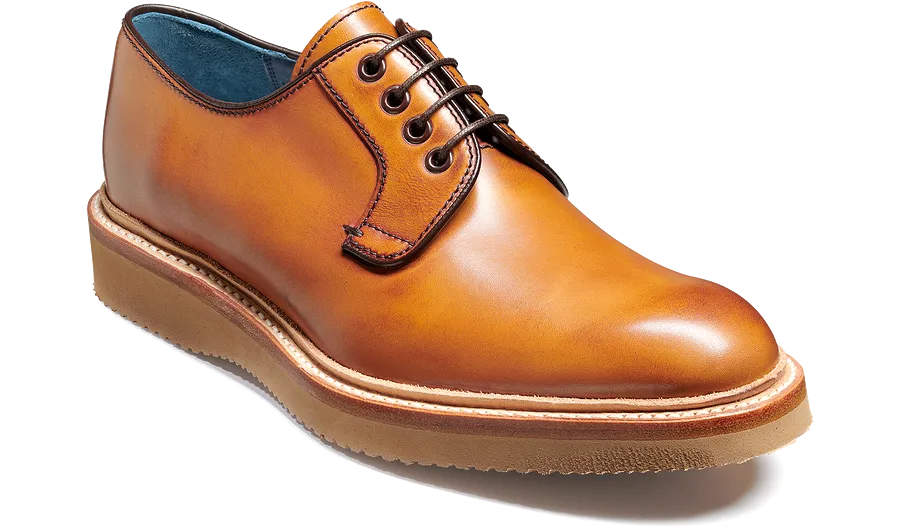 Barker Dean Derby Shoe  - Rosewood Hand Painted