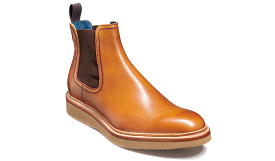 Barker Fred Chelsea Boot  - Rosewood Hand Painted