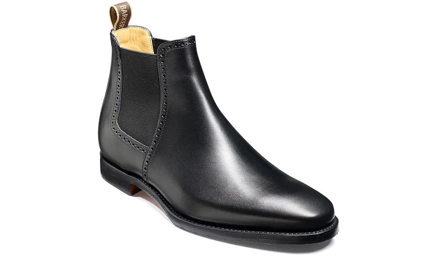 Barker Hawkin Chelsea Boot  -  Black Calf