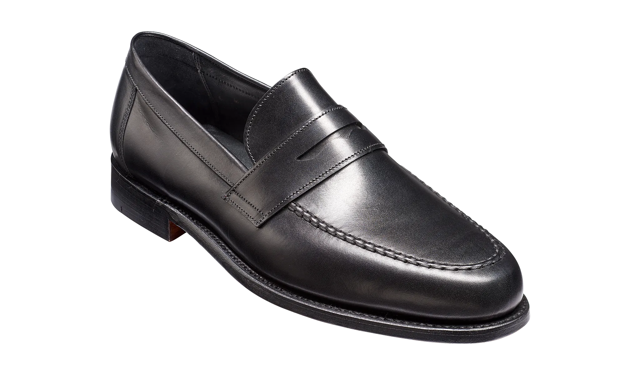 Barker Jevington Loafer Shoes - Black Calf - Ready To Deliver