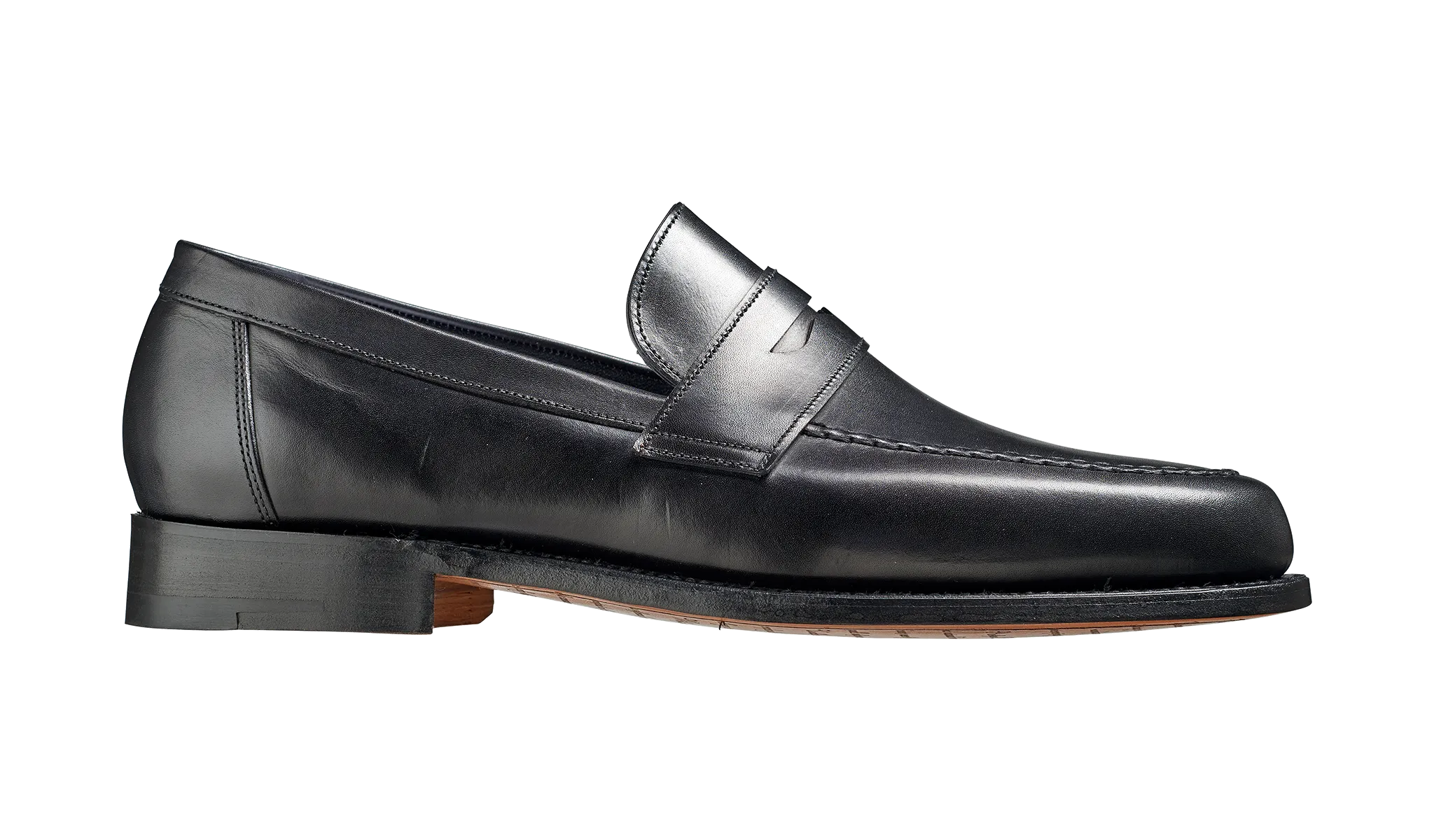 Barker Jevington Loafer Shoes - Black Calf - Ready To Deliver