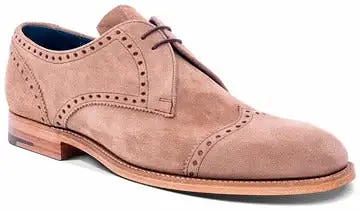 Barker Matlock Derby Brogue Shoe - Palude Suede