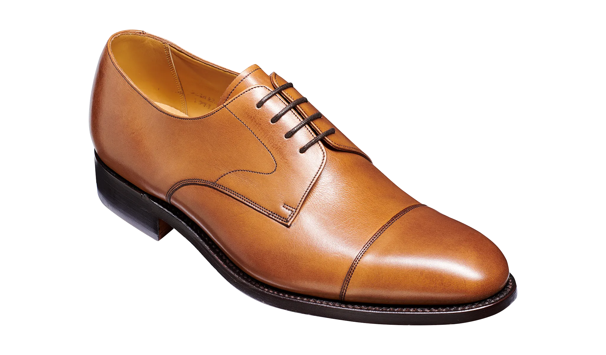 Barker Morden Classic toe- cap Derby Shoe  - Conker Calf