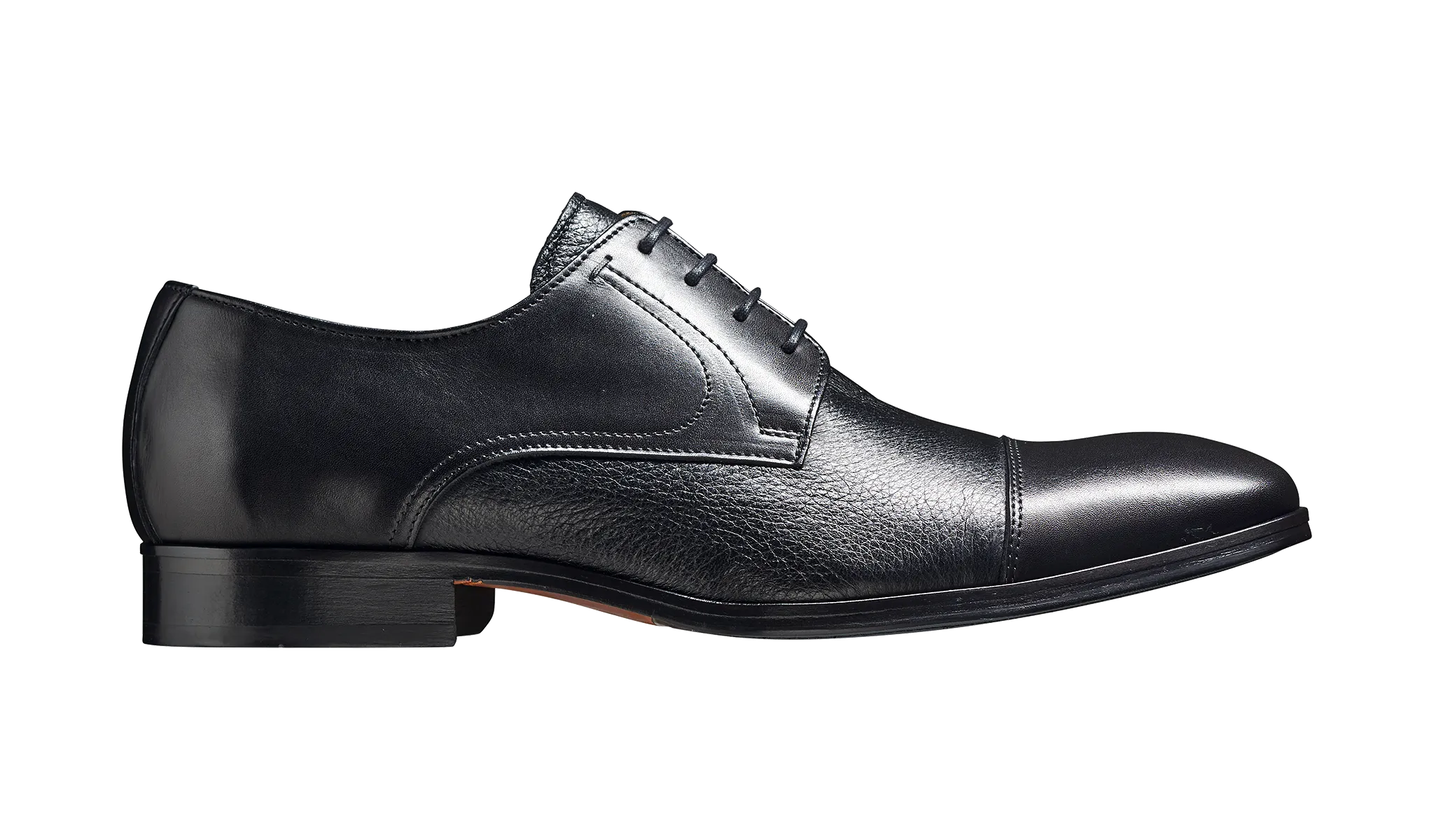 Barker Southwold Toe-Cap Shoe -  Black Calf