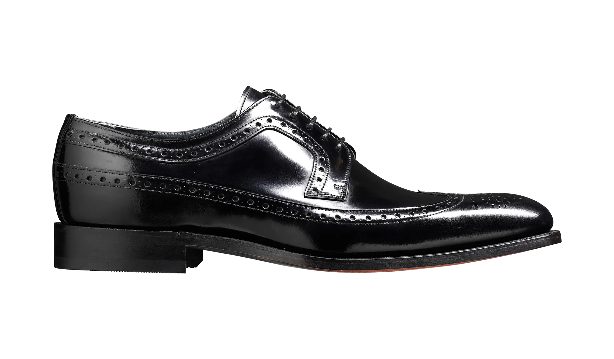 Barker Woodbridge Classic Oxford brogue - Black High-Shine