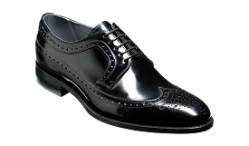 Barker Woodbridge Classic Oxford brogue - Black High-Shine