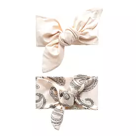 Beige Paisley Bandana Set