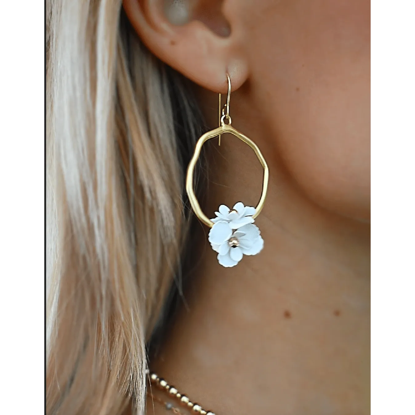 Bloom Gold Hoop Earring