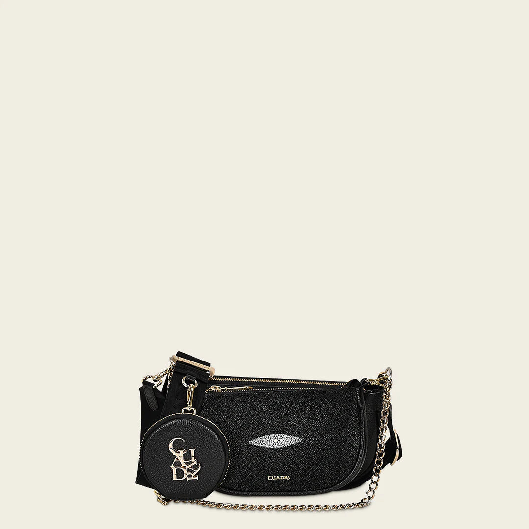 BOD66MA - Cuadra black fashion stingray crossbody bag for women