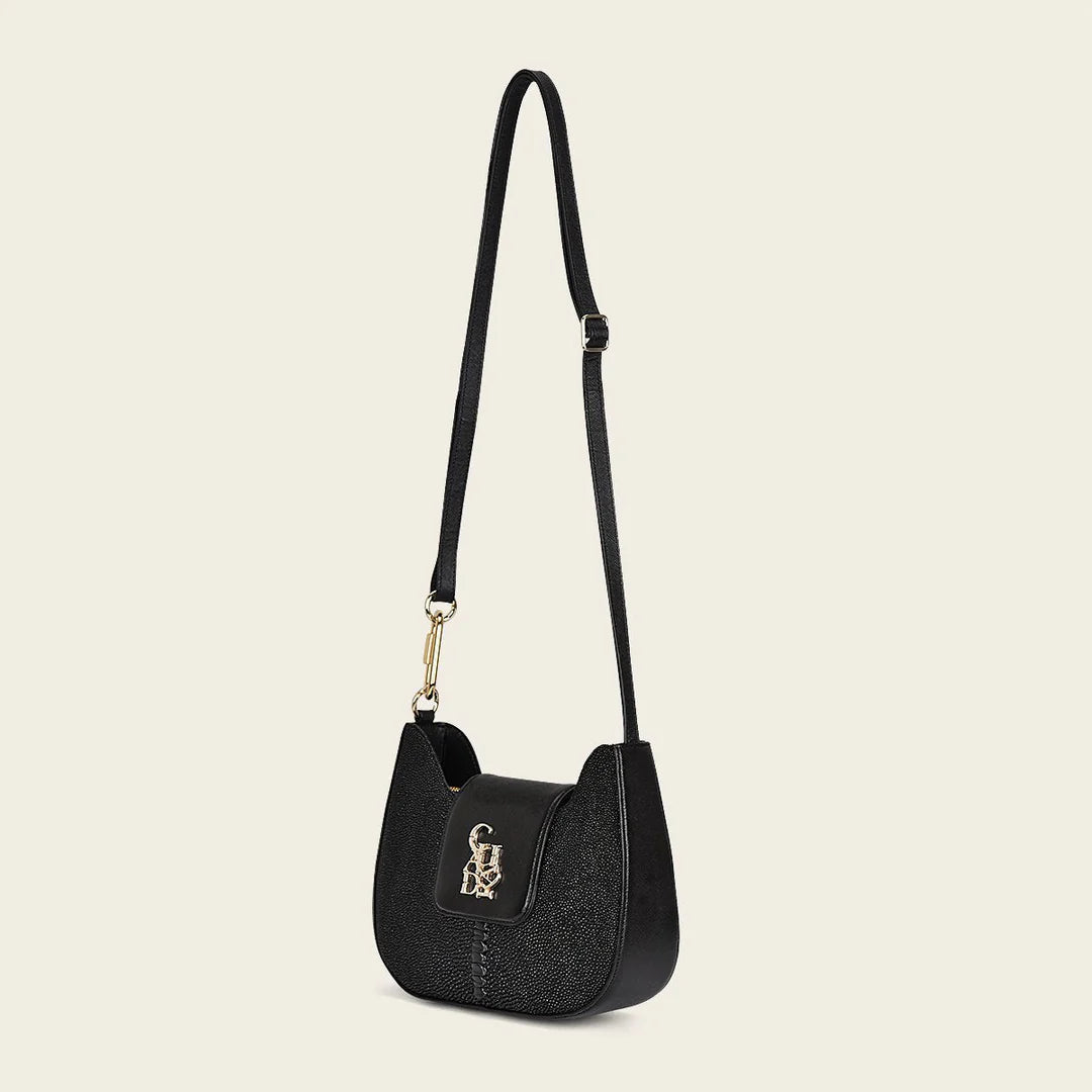 BOD88MA - Cuadra black fashion stingray crossbody bag for women