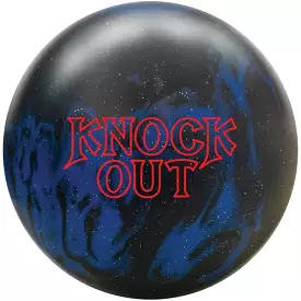 Brunswick Knock Out Solid Black Blue Bowling Ball