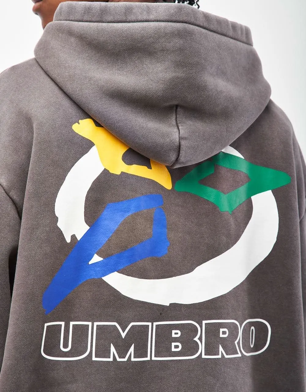 Butter Goods x Umbro Ball Pullover Hoodie - Washed Black