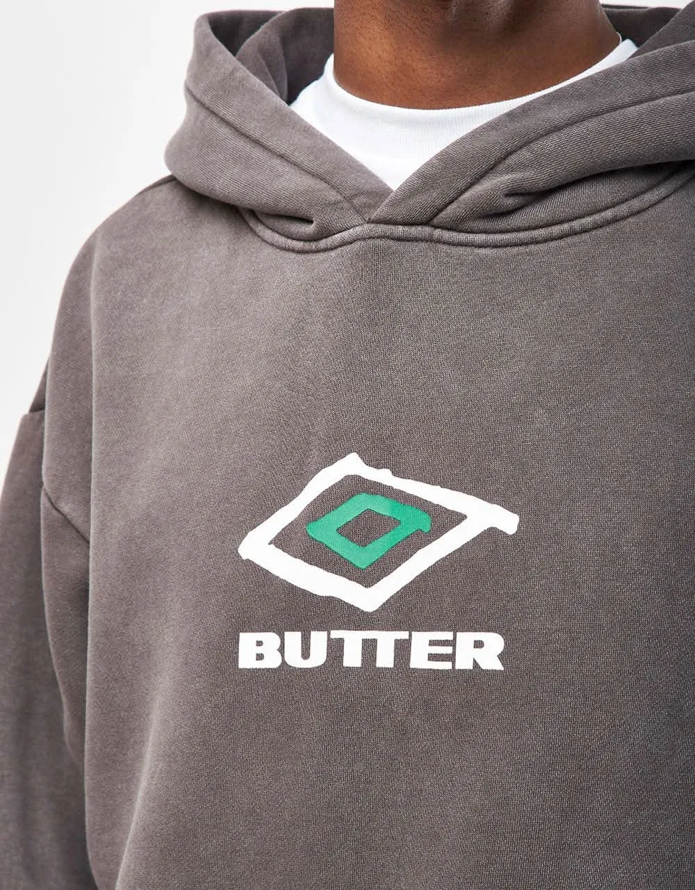 Butter Goods x Umbro Ball Pullover Hoodie - Washed Black