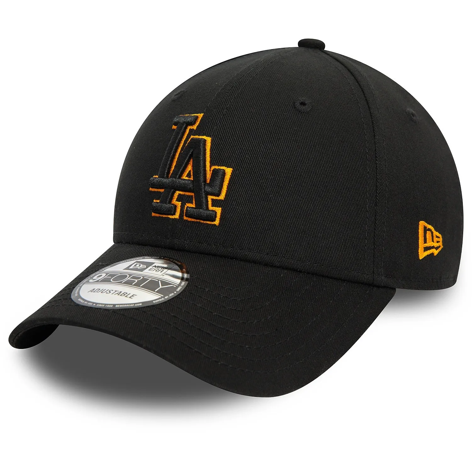 cap New Era 9FO Team Outline MLB Los Angeles Dodgers - Black/Orange - men´s