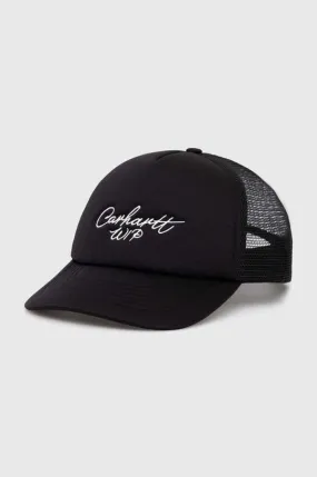 Carhartt WIP baseball cap Signature Trucker Cap black color I034024.0D2XX