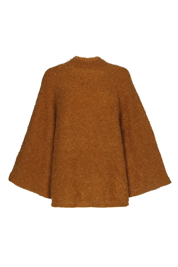 Caroline Biss BOUCLETTE LOOSE PONCHO PULLOVER