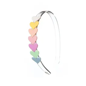 Centipede Heart Pastel Shades Headband