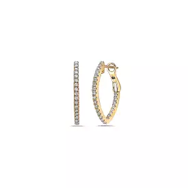 CHARLES KRYPELL Diamond V Hoop Earring