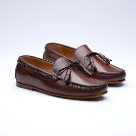 Coffee Rose Loafer Shoes