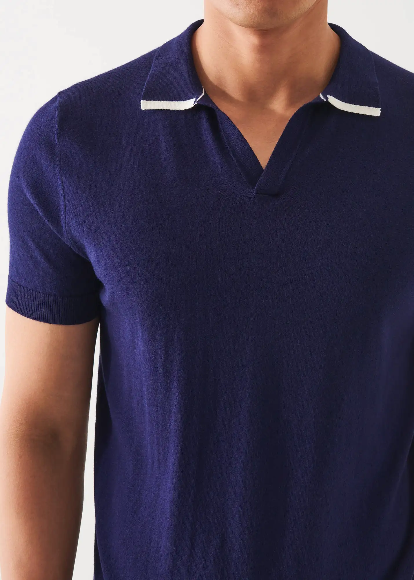 COTTON BLEND OPEN POLO