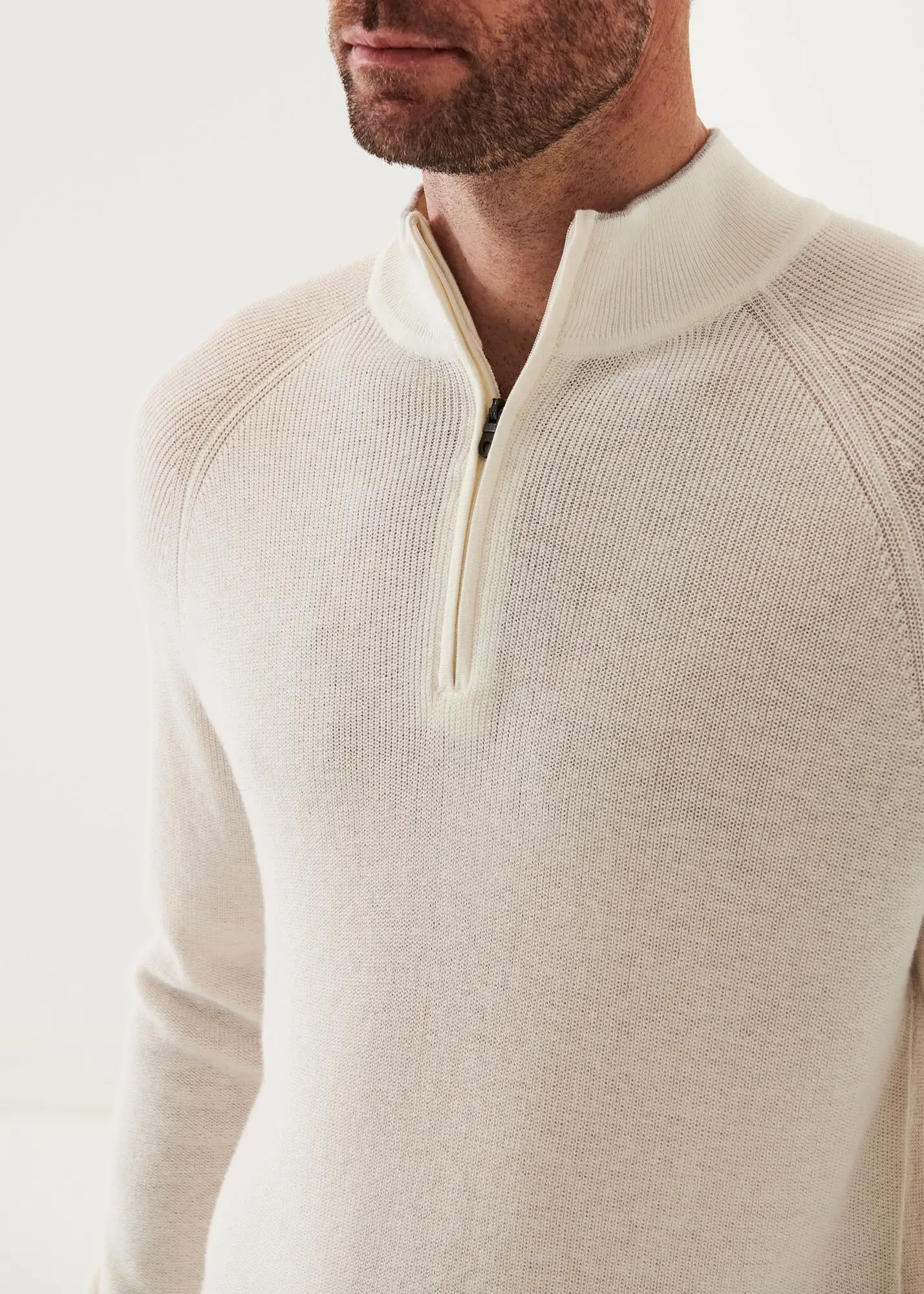 COTTON BLEND QUARTER ZIP