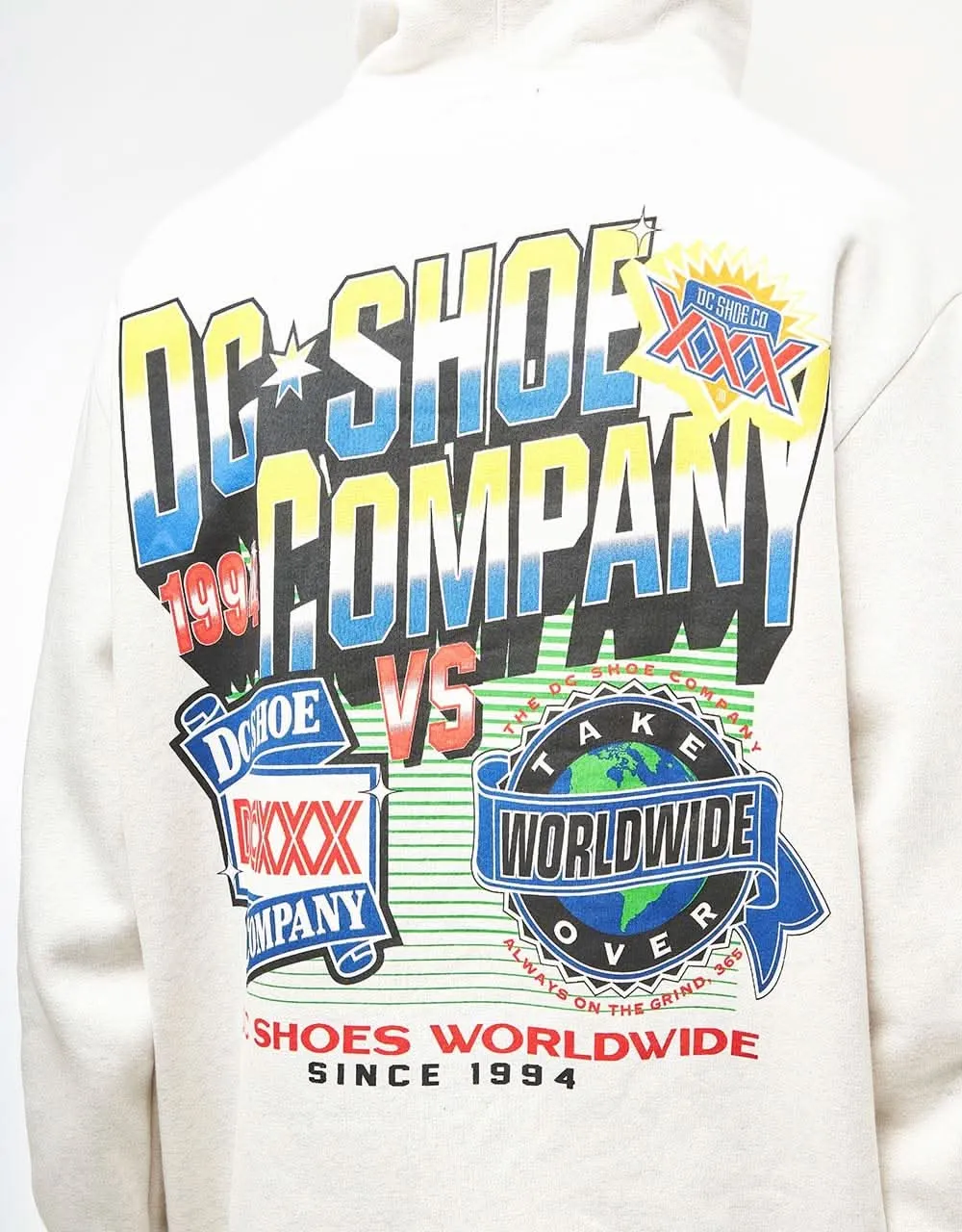 DC 94 Take Over Pullover Hoodie - Snow Heather