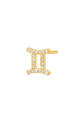 Diamond Gemini Earring