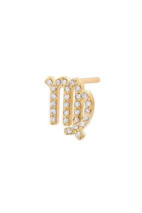 Diamond Virgo Earring