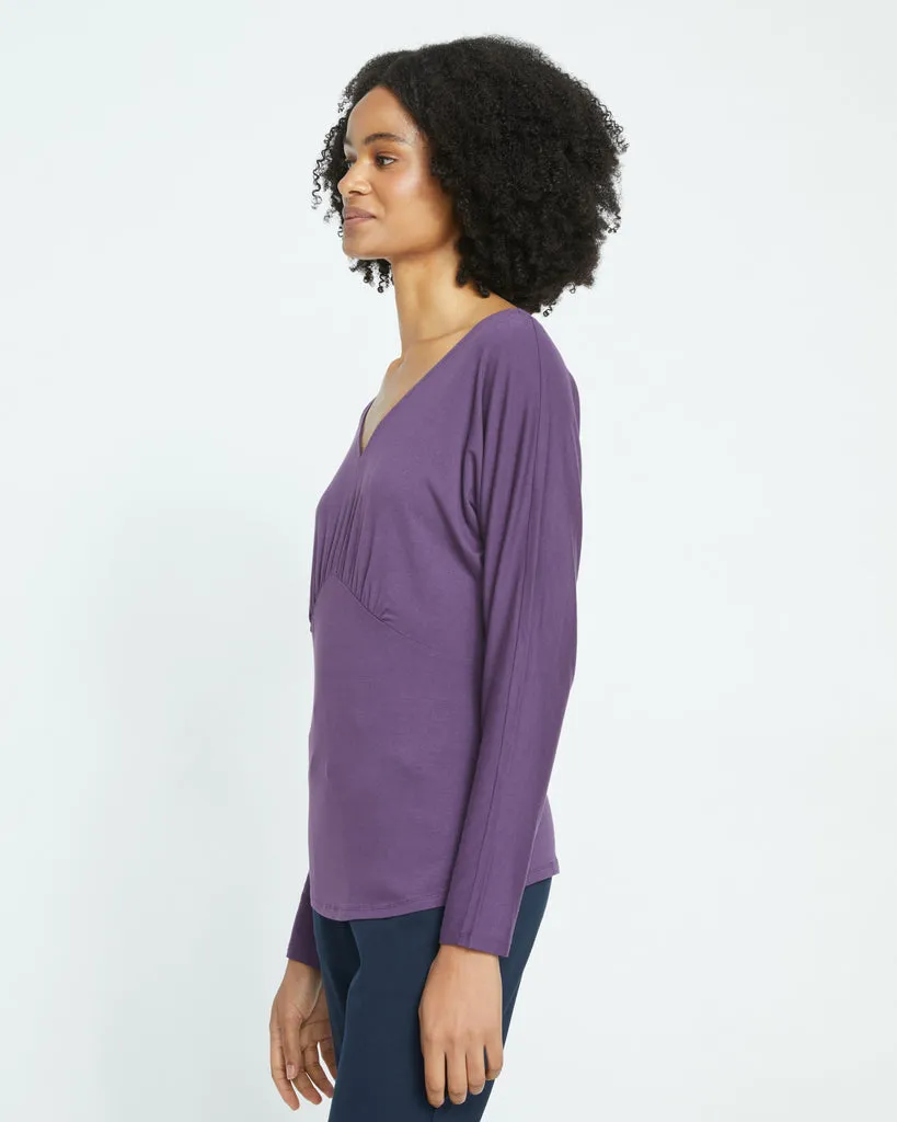 Elea Liquid Jersey Top - Potion Purple