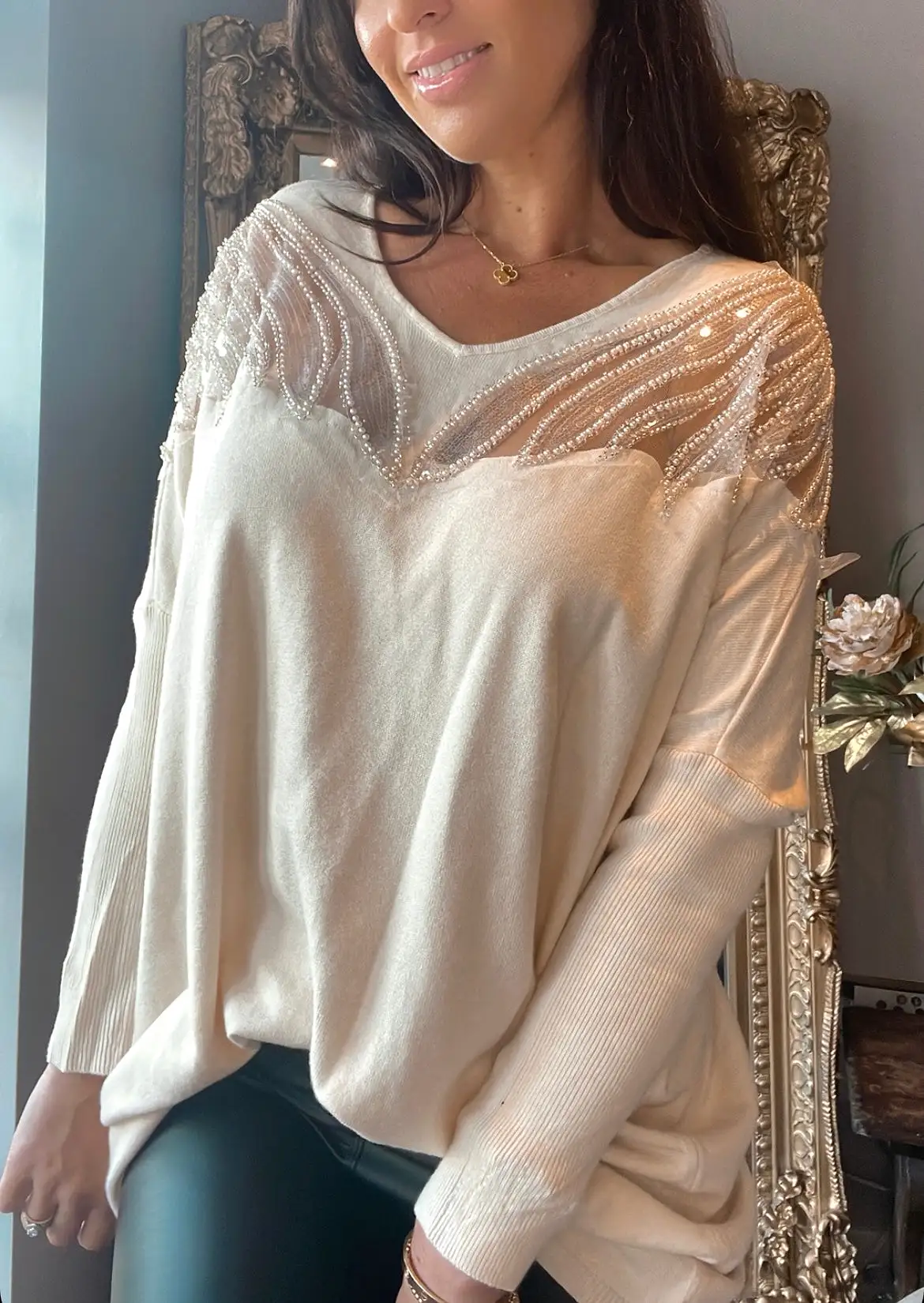 Ellie Cream Jumper