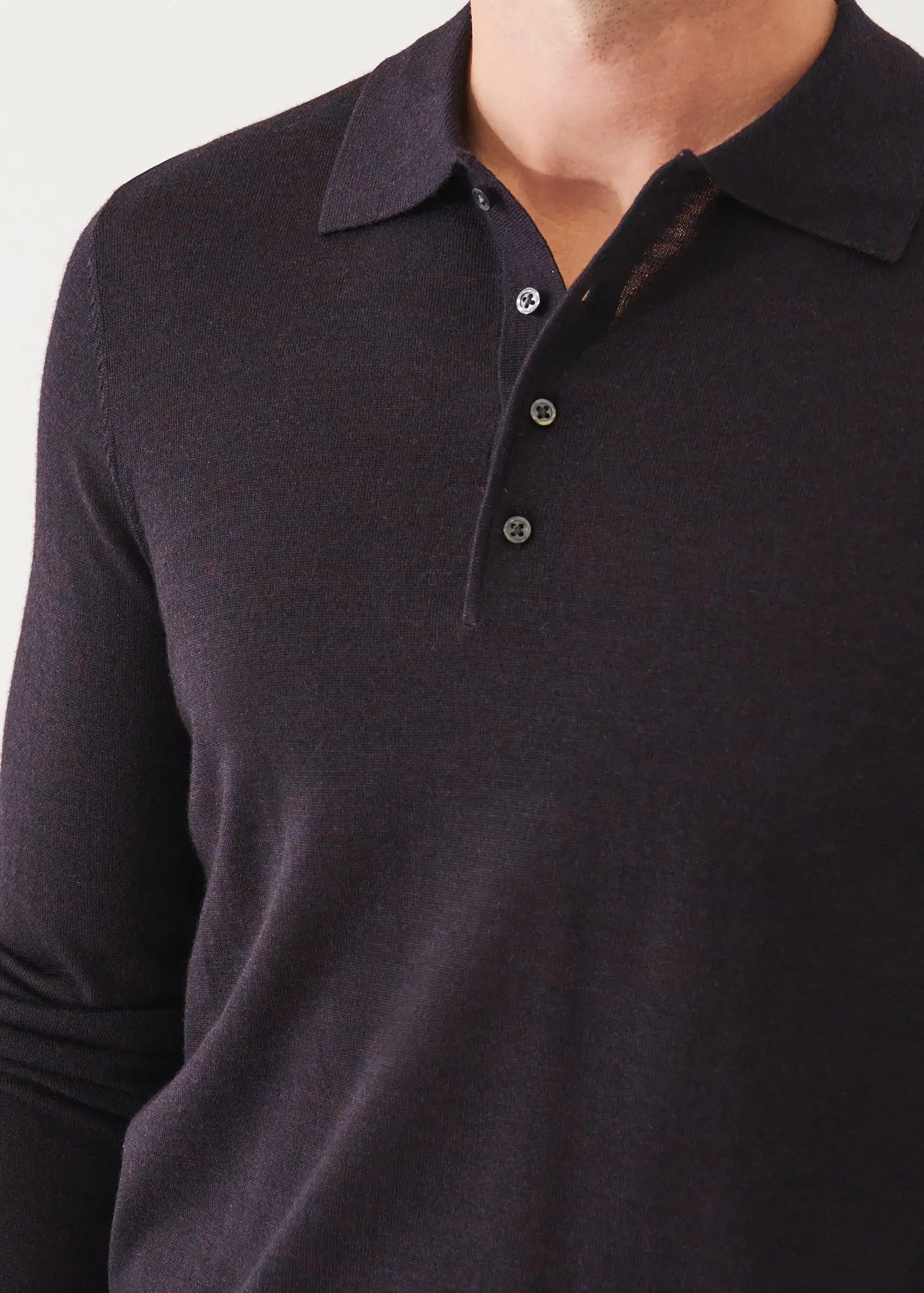 EXTRA-FINE MERINO BUTTON POLO