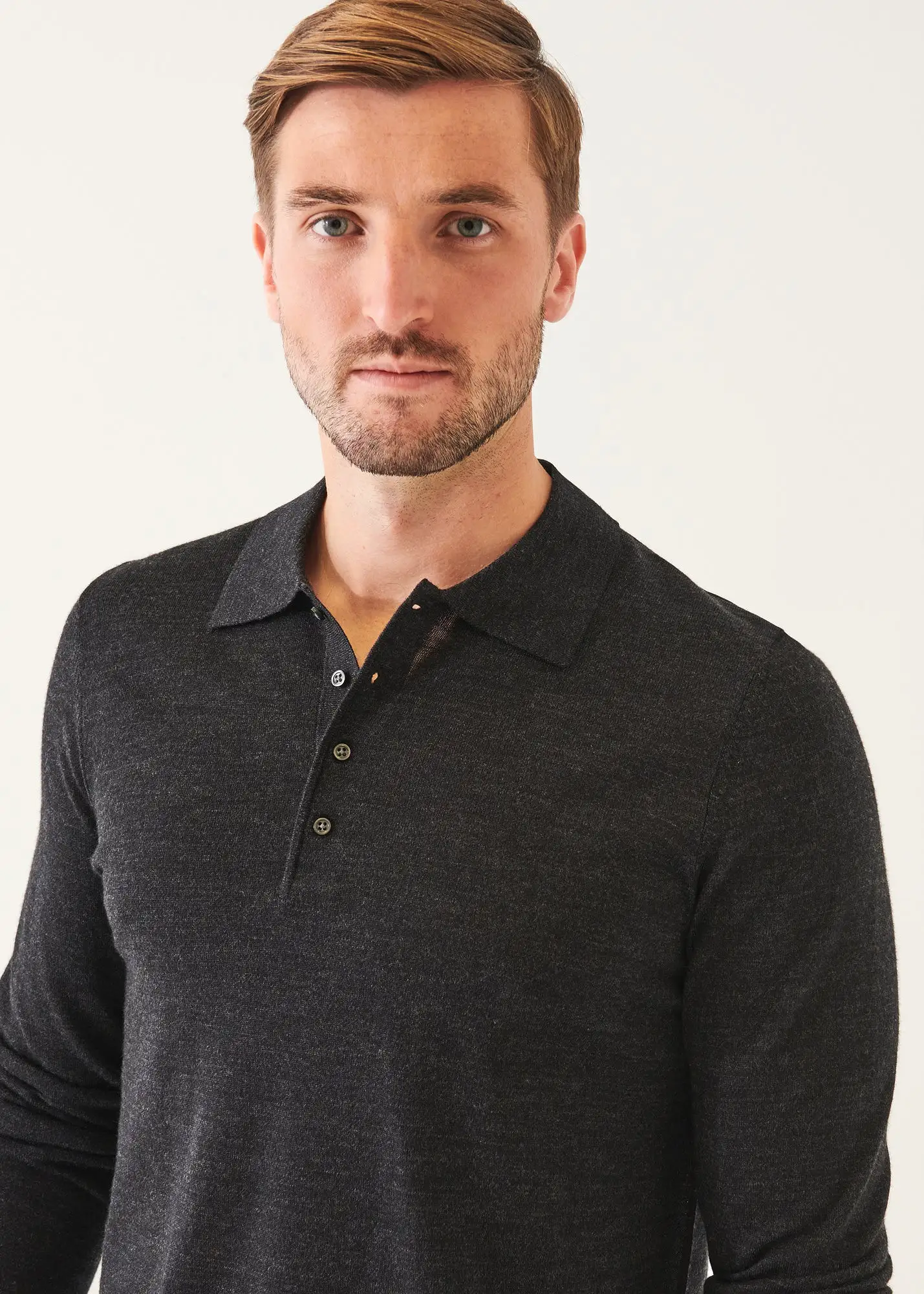 EXTRA-FINE MERINO BUTTON POLO