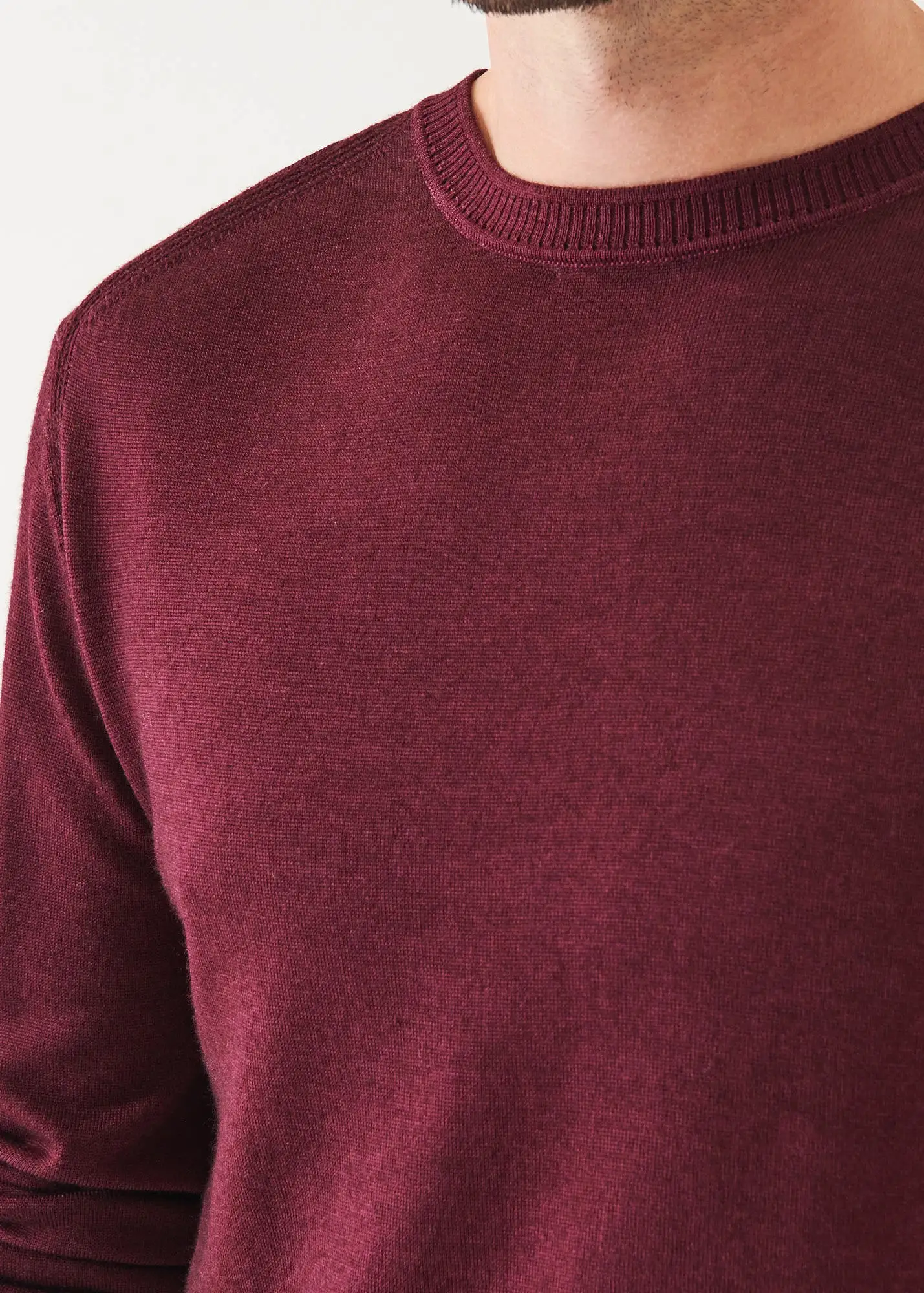 EXTRA-FINE MERINO COLD DYE CREWNECK