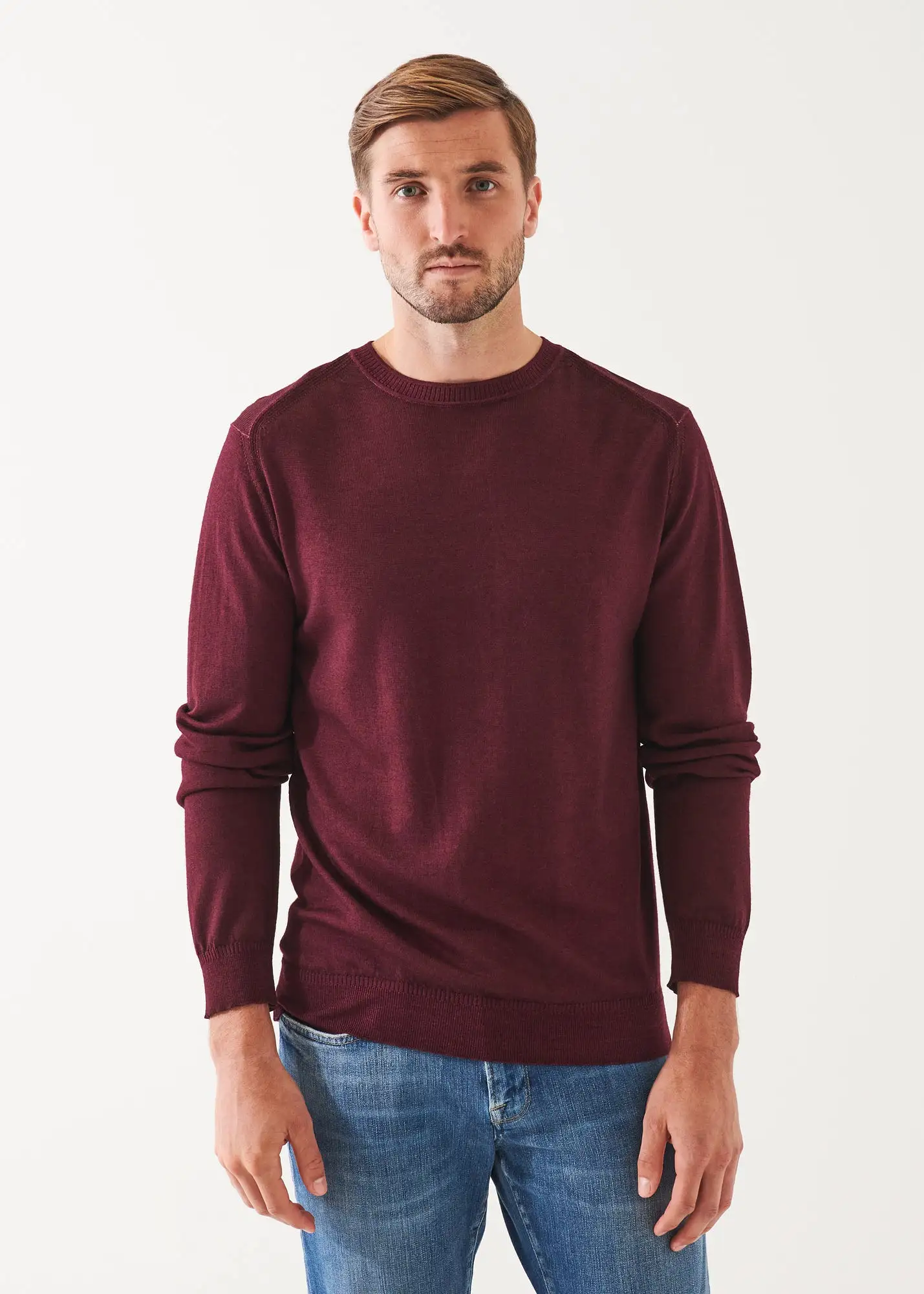 EXTRA-FINE MERINO COLD DYE CREWNECK