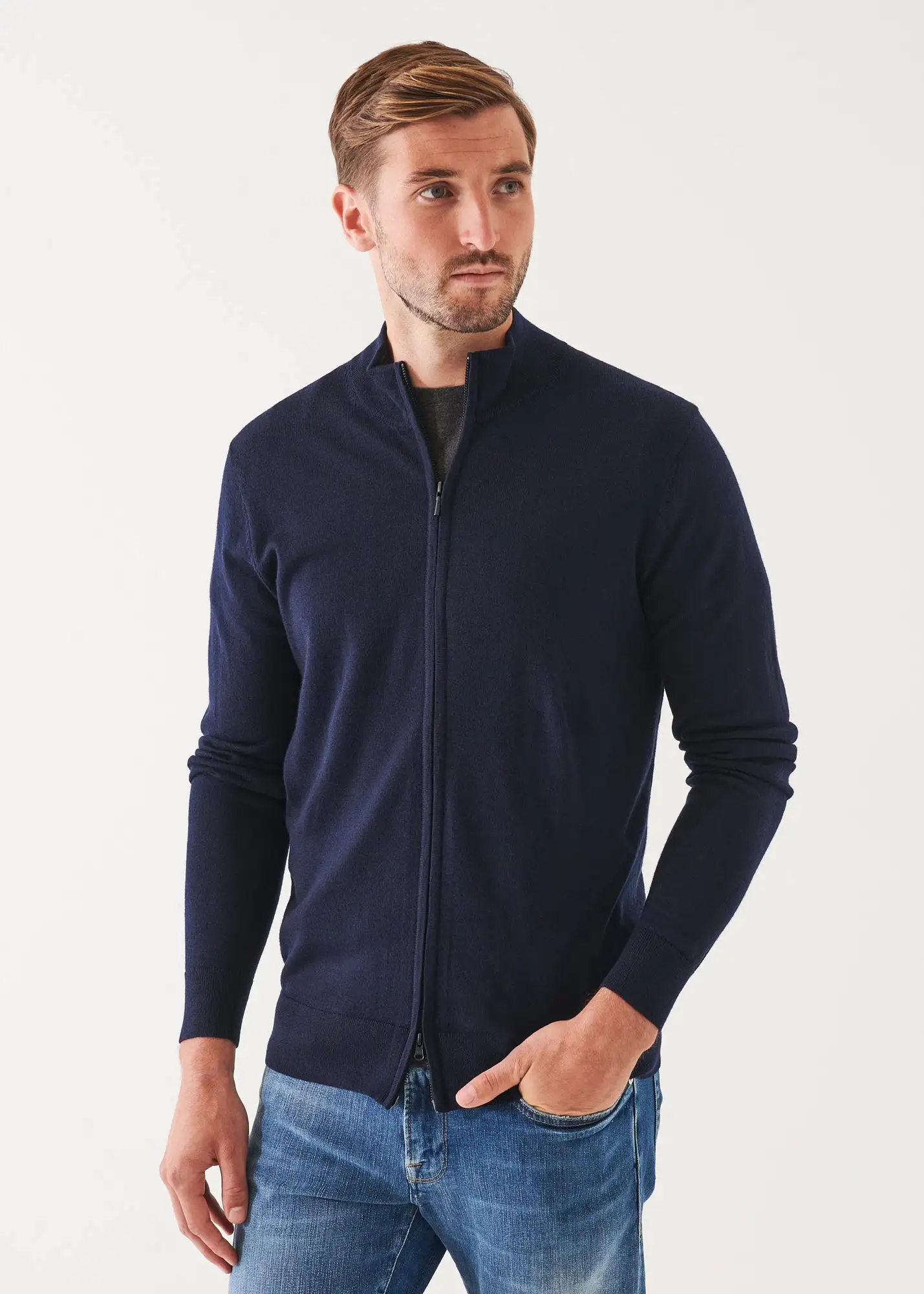 EXTRA-FINE MERINO FULL ZIP