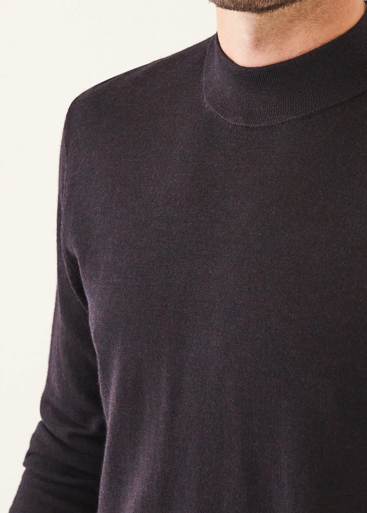 EXTRA-FINE MERINO MOCK NECK