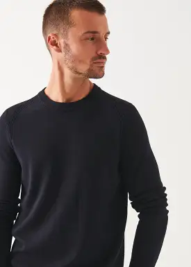 EXTRA-FINE MERINO RAGLAN CREWNECK