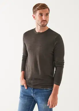 EXTRA-FINE MERINO VINTAGE WASH CREWNECK