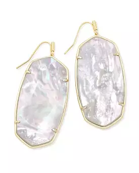 Faceted Danielle Earring Gold Ivory