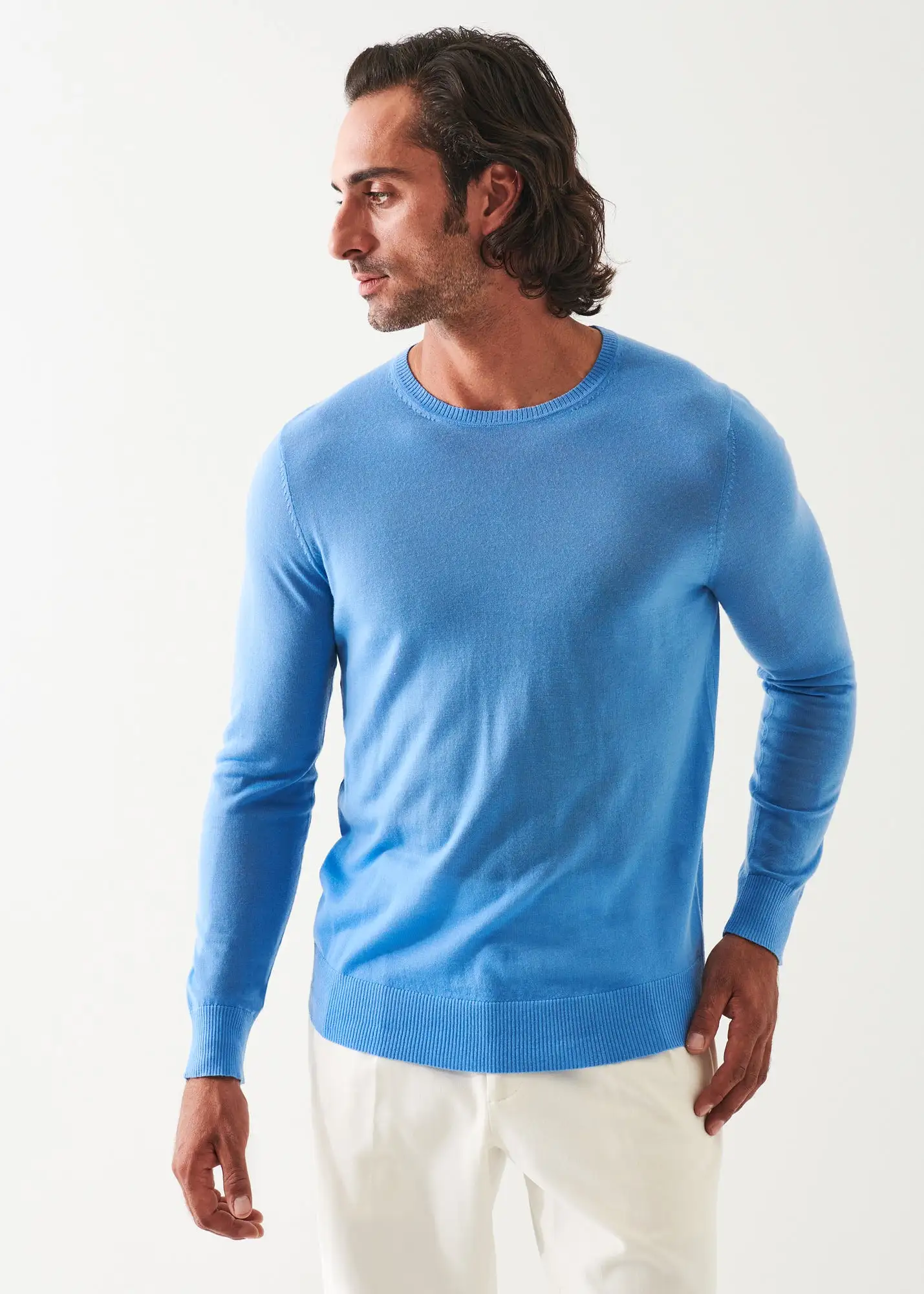 FINE GAUGE MERINO WOOL CREWNECK