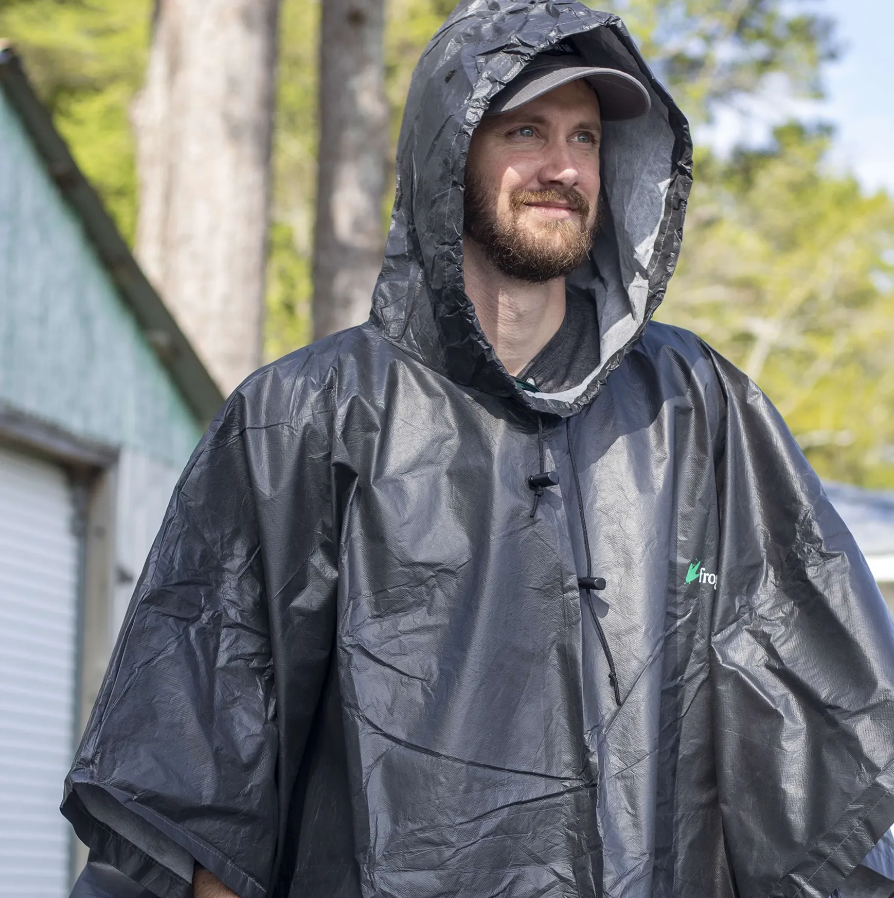 Frogg Toggs Black Ultra-Lite2 Rain Poncho