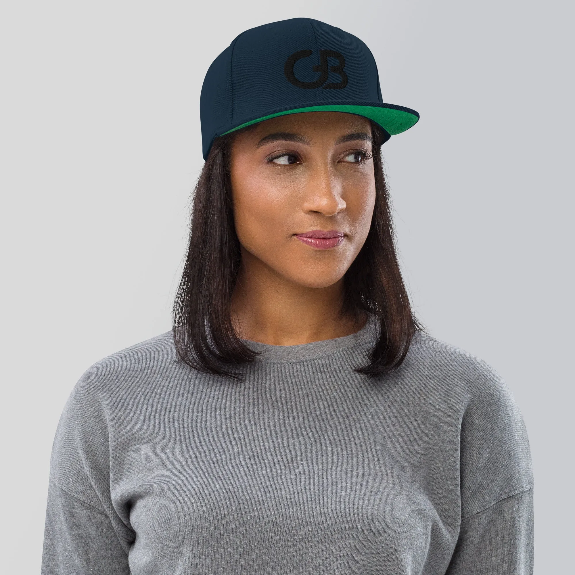 Gerald Black Snapback Flat Brim Baseball Hat for Men and Women