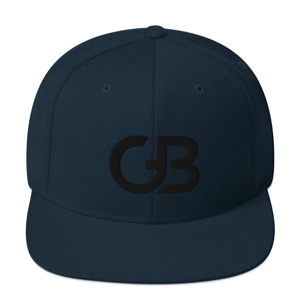 Gerald Black Snapback Flat Brim Baseball Hat for Men and Women